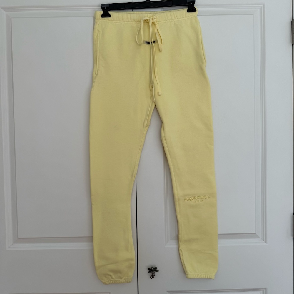 Fear of God Essentials Sweatpants (YELLOW) Size XS